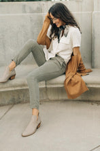 Load image into Gallery viewer, Bray Button Down Tie Blouse in Cream