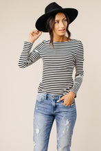 Load image into Gallery viewer, Billie Scoop Back Top in Black