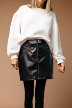 Load image into Gallery viewer, Harvey Vegan Leather Skirt in Black-FINAL SALE