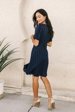Load image into Gallery viewer, Gianna Wrap Dress in Navy