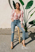 Load image into Gallery viewer, Allegra Striped Button Down Top