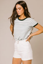Load image into Gallery viewer, Harlie Striped Tee in Sage