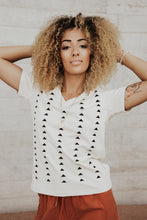 Load image into Gallery viewer, Embroidered Triangle Tee
