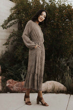 Load image into Gallery viewer, Ditsy Floral Midi Dress in Olive