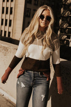 Load image into Gallery viewer, Colorblock Turtleneck Sweater