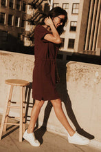 Load image into Gallery viewer, Drawstring Sport Dress in Burgundy