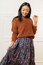 Load image into Gallery viewer, Brielle Cropped Sweater in Brown-FINAL SALE