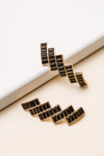 Load image into Gallery viewer, Geddes Jewel Earrings in Black
