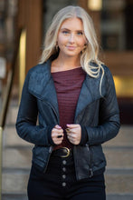 Load image into Gallery viewer, Black Moto Jacket
