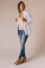 Load image into Gallery viewer, Goldy Pinstriped Blazer in Ivory
