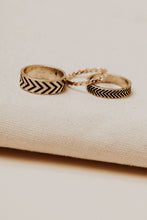 Load image into Gallery viewer, Chevron Ring Set in Gold
