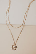 Load image into Gallery viewer, Gold Coin Pendant Necklace
