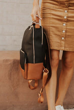 Load image into Gallery viewer, Ellison Zipper Backpack in Black
