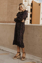 Load image into Gallery viewer, High Neck Floral Midi Dress
