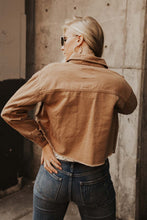Load image into Gallery viewer, Cropped Tan Utility Jacket
