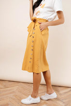 Load image into Gallery viewer, Ginger Midi Skirt in Mustard
